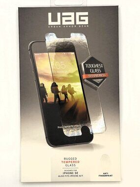NEW UAG iPhone SE or 7/8 rugged tempered glass screen protector